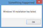 Windows 10 – error when upgraiding: 0xc1420127